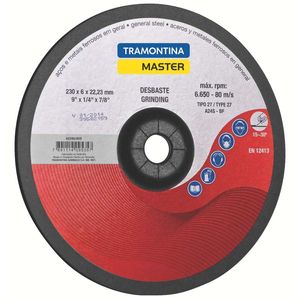 Disco De Desbaste En Acero Y Metales Ferrosos En General 9" Tramontina Master
