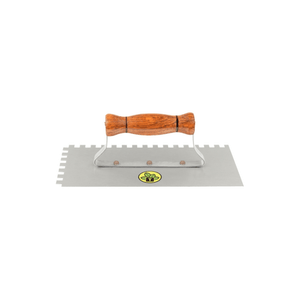 Llana Metálica De Base Lisa Tramontina Con Dientes Con Mango De Madera