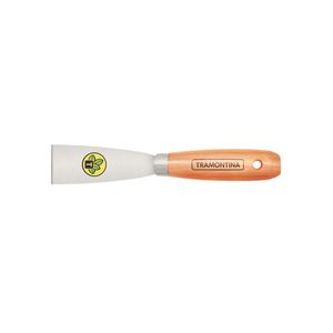 Espátula Metálica Rígida 4 Cm Con Mango De Madera Tramontina