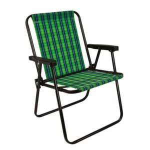 SILLA ALTA A CUADROS ACERO NEGRO