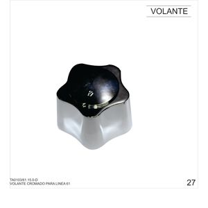 VOLANTE CROMADO PARA LINEA 15