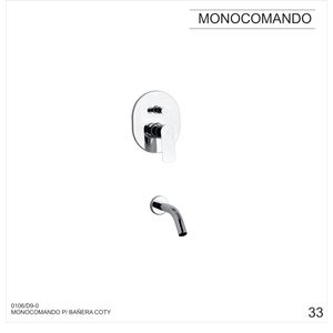MONOCOMANDO COTY PARA DUCHA BAÑERA SIN DUCHA