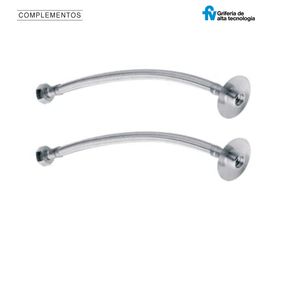 PAR DE FLEXIBLES 13X30 CON ROSETA 13X30