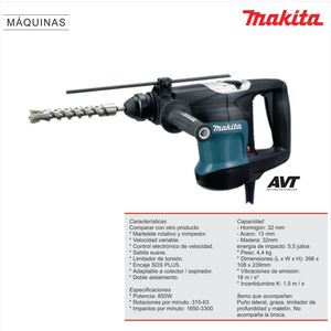 ROTAMARTILLO 850W 32MM 4,4KG