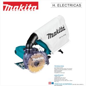 SIERRA CIRCULAR PARA MARMOL 125MM RECOLECTOR DE POLVO 1450W