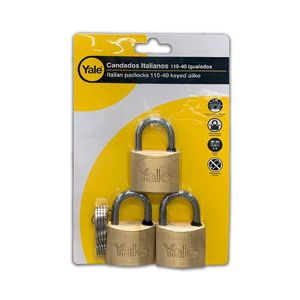 CANDADO LLAVE UNI 50MM 3 PZAS
