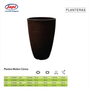 PLANTERA MODERNO CONICO